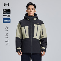 安德玛【谢霆锋同款】户外3L冲锋衣男女款Dermizax防水透气防风夹克外套 漫暮黑 S