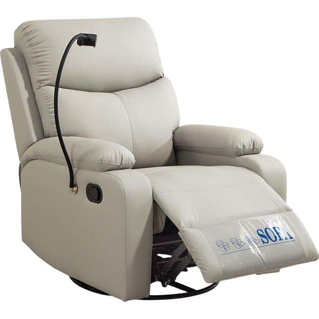 优兰森 头等太空舱沙发单人沙发电动功能按摩懒人沙发可躺可睡电竞沙发椅 都市灰猫抓皮手动+可躺