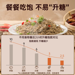 粗粮君 0脂肪荞麦方便面带调料减代餐免煮荞麦面条