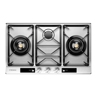 西屋电气 西屋不锈钢防爆天然气燃气灶三眼灶猛火灶JZT-X8S