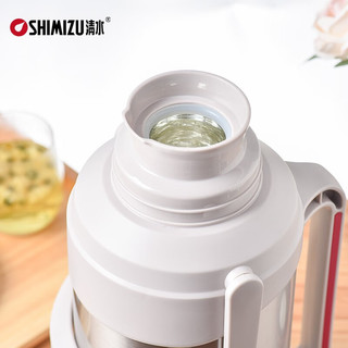 清水（SHIMIZU） 暖瓶热水瓶家用玻璃内胆保温瓶不锈钢大容量SM-3331/3341 SM-3341-320-