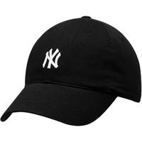 MLB旗舰官方男女帽子运动休闲鸭舌帽情侣遮阳帽软顶棒球帽中秋礼物 纽约洋基队/黑色/明星同款77 均码 F