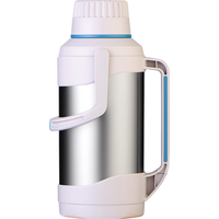 清水（SHIMIZU） 暖瓶热水瓶家用玻璃内胆保温瓶不锈钢大容量SM-3331/3341 3341-钢本蓝-3.2L