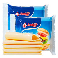 安佳芝士片12片 家用即食奶酪三明治汉堡火鸡面商用烘焙面包 安佳芝士片 250g*1袋