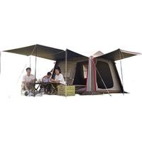 牧高笛 MOBIGARDEN）假日山居5.9 户外露营防晒自动速开黑胶帐篷 NX25561002 松露棕