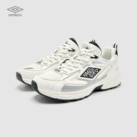 茵宝 纪元鞋90S老爹鞋复古增高休闲运动鞋 象牙白/黑色 男款 41