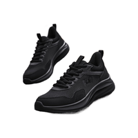 361°运动鞋女鞋秋季黑色通勤鞋轻便舒适缓震慢跑步鞋子女 曜石黑【网布】 38