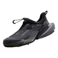 LI-NING 李宁 溯系列 行山 Lite 男女同款快速穿脱一脚蹬复古露营鞋 AHCU035-1 冷檀黑/黑色 42