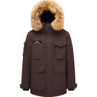 波司登（BOSIDENG）25年极寒90鹅绒羽绒服男女同款短款连帽保暖外套B250242317 【趋势】冻土棕7C45 L 170/92A 体重约120-130斤