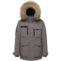 波司登(BOSIDENG)25年极寒90鹅绒羽绒服男女同款短款连帽保暖外套B250242317 雪丘褐7F36 XL 175/96A 体重约130-140斤