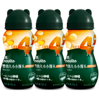 英氏婴幼儿小小馒头宝宝 1岁儿童零食 蛋黄味牛奶味 儿童饼干营养奶豆 90g*3瓶 蛋黄2+牛奶1