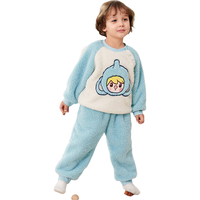 ibaby/英伦宝贝小甜豆联名儿童家居服套装秋冬睡衣加厚加绒居家服A 【家居服套装】管家小象 140码