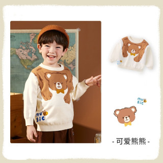 宝宝衣服合集251 米色-可爱熊