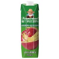 福兰农庄FARMERLAND 100%苹果汁无添加果汁1L*1瓶0脂肪果汁饮料饮品 100%苹果汁1L