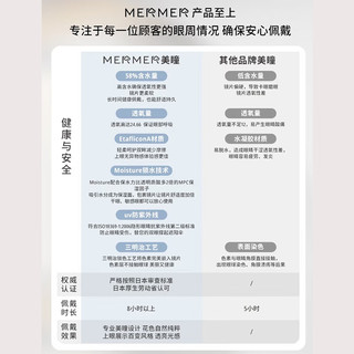 MerMer美瞳小直径彩色隐形眼镜日抛近视Elegant  325度