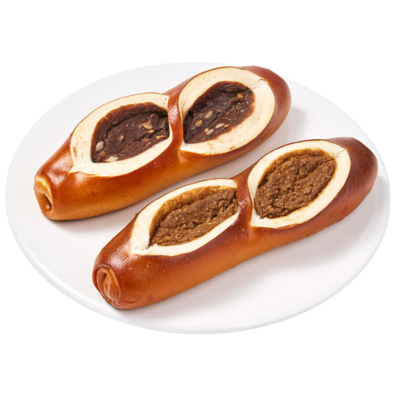 俏侬碱水乳酪棒双拼（生巧榛子味+生椰拿铁味）90g*8个/盒