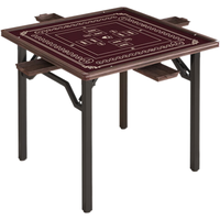 铭汇通 实木掼蛋专用桌折叠四方牌桌打牌方桌扑克发牌桌子棋牌比赛桌椅