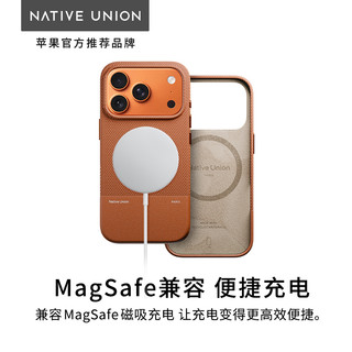 Native Union适用苹果17手机壳iPhone17/16 Pro Max保护套防摔超薄全包硬壳MagSafe磁吸带挂绳皮质男高级 【石板绿】手机壳