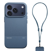Native Union适用苹果17手机壳iPhone17/16 Pro Max保护套防摔超薄全包硬壳MagSafe磁吸带挂绳皮质男高级 【海军蓝】手机壳+皮质背带