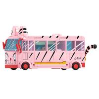 AREAX X砖区 蜡笔小新游戏片场系列 AB0158 嘟嘟喵巴士 小新、风间