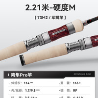 卡斯丁鸿隼Pro路亚竿微物竿ul超软枪柄直柄多节马口弹射鱼竿