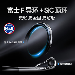 卡斯丁斯巴达3路亚竿远投泛用微物雷强直柄枪柄钓鱼长杆富士导环
