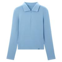 蕉下超模云感polo衫翻领针织衫修身长袖T恤肌底衣内搭上衣打底衫