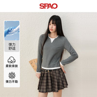 SPAO 假两件 打底衫
