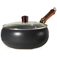 PAKCHOICE章丘大肚铁锅家用炒锅无涂层不沾炒菜锅家用电磁炉燃气通用