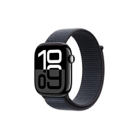 苹果 Apple Watch Series 10 GPS款 智能手表 46mm 亮黑色铝金属表壳 浓墨色回环式运动表带