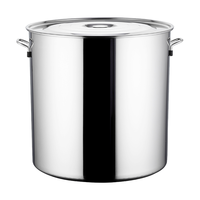 全适不锈钢桶带盖加厚大汤锅米桶卤水桶30*30cm食堂酒店餐饮商用厨具