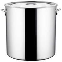 全适不锈钢带盖汤桶20*20cm商用卤鹅桶炖锅烧水大容量汤锅卤肉卤水桶 装水约12斤&不锈钢桶20* 20cm