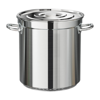 全适不锈钢翅片卤肉桶节能汤桶汤锅熬煮粥炖肉桶商用水锅燃煤气灶通用 不锈钢翅片桶45* 45cm