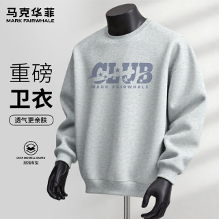 马克华菲 春秋季圆领300克重磅卫衣