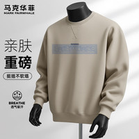 马克华菲 男宽松印花卫衣 重磅棉百搭外穿