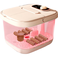 志高 电动泡脚桶足浴盆按摩洗脚盆加热自动按摩2025泡脚按摩一体机智能恒温足疗穴位按摩+红光暖足