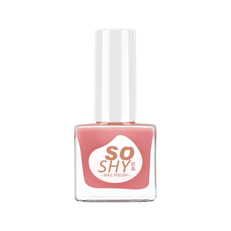  SO SHY/舒羞 免烤速干 水性指甲油  桃桃裸粉 12ml