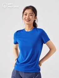 灰壳 户外美利奴羊毛速干衣登山运动T恤美丽诺天丝羊毛透气排汗