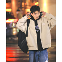 ACTUP 华夫格刺绣棒球服夹克
