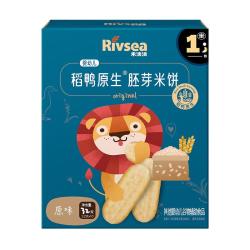 禾泱泱 婴幼儿稻鸭原生胚芽米饼原味32g