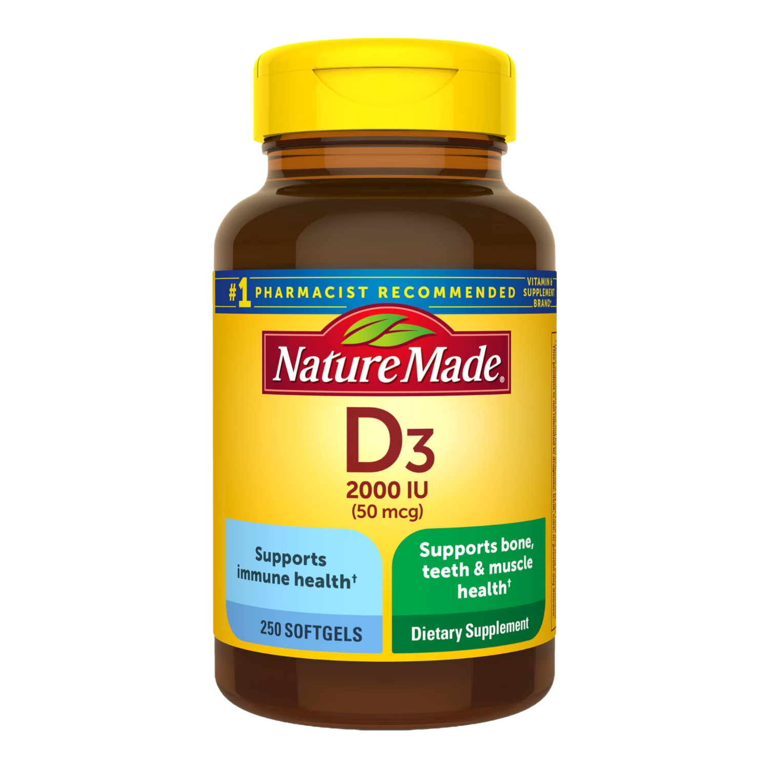 Nature Made 天维美 维生素D3软胶囊 2000IU 250粒