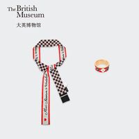 大英博物馆 爱丽丝漫游奇境真丝窄丝巾飘巾套装礼盒