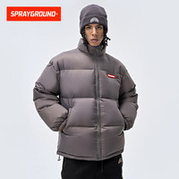 SPRAYGROUND鲨鱼嘴羽绒服夹克时尚宽松保暖加厚羽绒服 WD941307 深灰色  L 