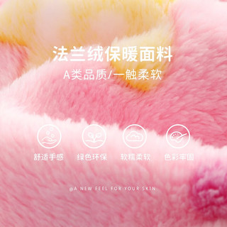 舒贝怡儿童秋冬加绒连体衣宝宝睡袋婴儿加厚爬服男女童保暖哈衣秋装 美丽海星粉色 110cm (3-4岁)