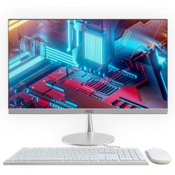 AOC 美人鱼734Pro 23.8英寸高清办公学习台式一体机电脑(酷睿i5-12450H 16G 512G)白