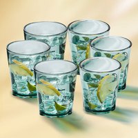 康宁水杯 家用耐高温湖绿色玻璃杯套装ins风小清新轻奢水杯牛奶杯