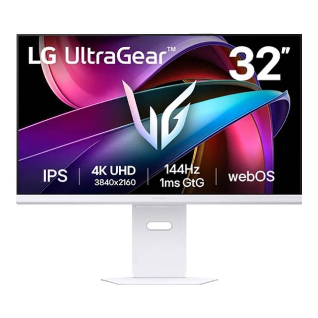 LG 31.5英寸4k显示器 电脑显示屏 HDR400 TypeC 65w 内置音箱 webOS系统 游戏显示器 32G810SA 白