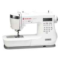 胜家(SINGER)CE677家用缝纫机90W大功率巨吃厚/薄200种线迹1100高转速锁边扣眼