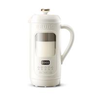 BRUNO 可视化豆浆机家用小型大容量破壁机1-5人全自动免煮清洗榨汁搅拌养生壶辅食机早餐机1L-象牙白