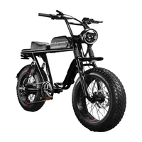 巴赫super73电动自行车越野山地男女代步通勤长续航宽胎成人复古助力车新国标可上牌电瓶车 Y1S【标准版】-50Ah(120-130续航）